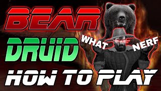 How To Play BEAR Druid / Best Druid Build Current Patch : Dark and Darker