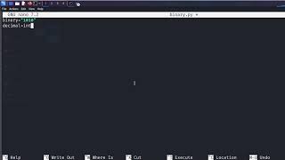 Linux : ‘Convert a Binary Number to Decimal’ in Python