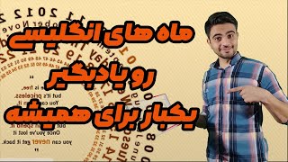 ماه های میلادی /ماه های انگلیسی