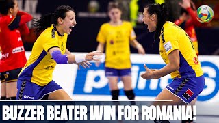 CRAZY BUZZER BEATER WIN FOR ROMANIA! | Women's EHF EURO 2022