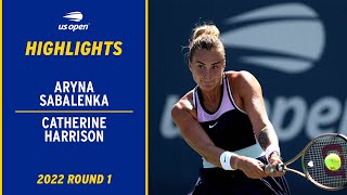 Catherine Harrison vs. Aryna Sabalenka Highlights | 2022 US Open Round 1