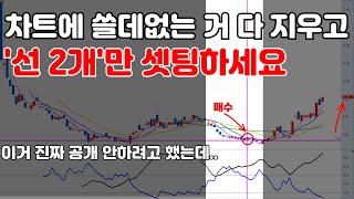 차트에 쓰레기같은 것들 다 지우고 '이 선'만 봐야하는 이유