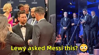Lewandowski asked Messi to join Barca at Laureus Awards 2023