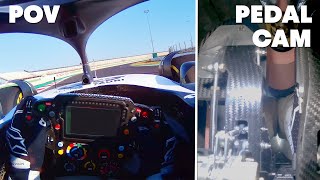 DRIVER'S EYE & PEDALCAM! - Nyck De Vries First Laps In A 2023 AlphaTauri F1 Car