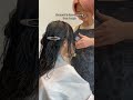 How to cut curtain bangs and face-framing #haircut #razorcut