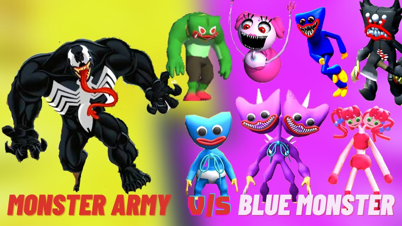 Merge Monster Army Vs Merge Master Blue Monster Vs Merge Monster Fight ...