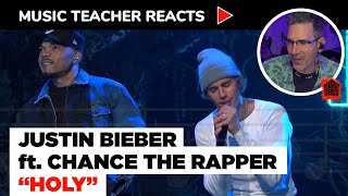 Music Teacher Reacts to Justin Bieber ft. Chance The Rapper "Holy" | Music Shed #60
