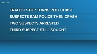 Manhunt underway after vehicle pursuit in Newberry County