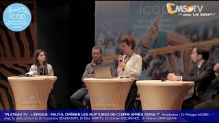 4ème JMC ICOP | Plateau CMS-TV : Faut-il opérer les ruptures de la coiffe après 70 ans ?