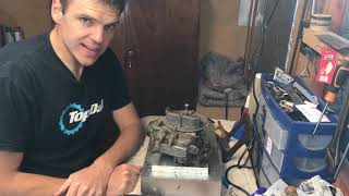 Autopsy and unboxing of a holley 2 barrel carburettor List 8641 Turns out to have some rare features