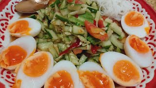 ตำแตงไข่ต้มยางมะตูมกินเข้ากันแซ่บสุดๆ