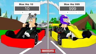 EN YAVAŞ Kart Arabasından EN HIZLI Kart Arabasına Yükselttim! - Roblox Brookhaven