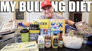 MY BULKING DIET: Meal By Meal | Gaining Muscle Without Fat & Prepping - Remington James