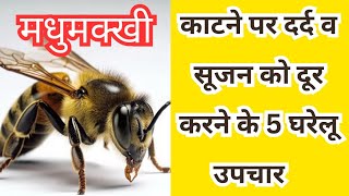 मधुमक्खी के काटने पर 5 घरेलू उपाय | 5 Home Remedies For Honey Bee Sting | Health Tips In Hindi