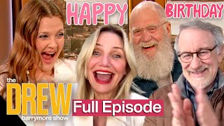 Drew Barrymore's Surprise Birthday Special: David Letterman, Cameron Diaz, Steven Spielberg & More