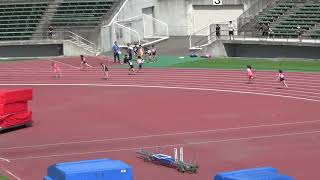 小5女子(3,4ﾚｰﾝ)・小6女子(6,7,8ﾚｰﾝ)4×100mR決勝_第35回札幌小学生陸上20190608