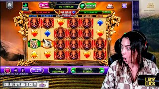 🔴 GREATEST FULLSCREEN BUFFALO Jackpot EVER LIVE on Luckyland!!!