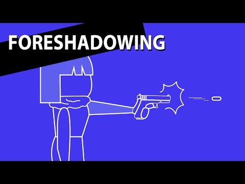 What is an example of foreshadowing in literature?