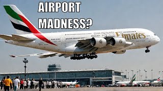 EMIRATES A380 SHOCKS SMALL AIRPORT - Plane Spotting Gone Wild