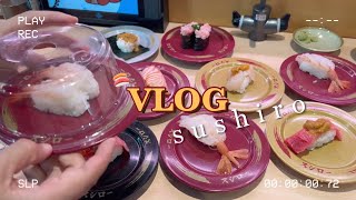 vlog🏷 sushiro กินซูชิสายพานโอโทโระ คำละ 40 บาท! 🍣✨ | chaaimmika