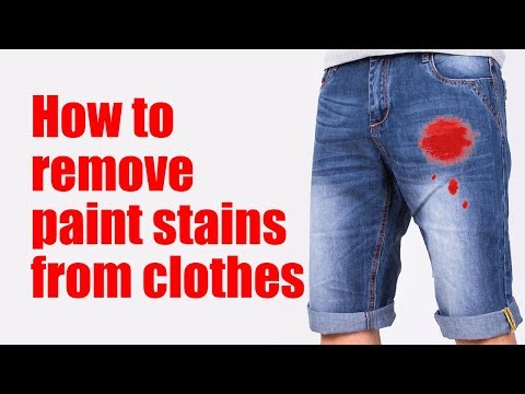 How to remove paint stains from clothes How to remove paint stains from clothes