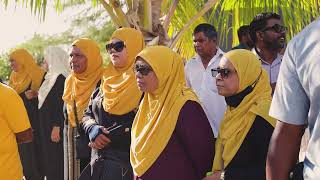 The President inaugurates newly completed infrastructure on Th.Kinbidhoo Island