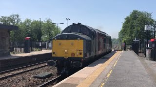 37884 ‘Cepheus’ Thrashes Past Lydney Train Station 30/5/2023