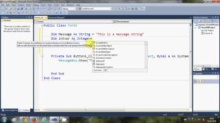 Visual Basic .NET (Variable Declaration in Visual Basic) Tutorial For Beginners #3