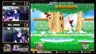 Keystoned V  Isai Mario vs ND64 Dogs Johnson C  Falcon  Winners Semifinals   Super Smash Bros  Singl