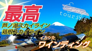 芦ノ湖スカイライン　箱根スカイライン　天気のいい日に最高のワインディングを走った【モトブログ】