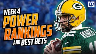 NFL Week 4 Power Rankings and BEST BETS (BettingPros)