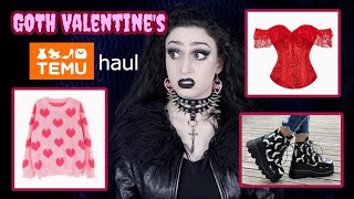 TEMU Goth/Valentine's Day Haul 💀 ❤️