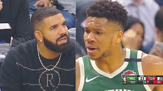 Drake Trolls Giannis & Trash Talks Him With WWE Belts! Bucks vs Raptors 2020 NBA Season