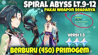 Berburu (450) Primogem - Pakai Weapon Lv 50 di New Spiral Abyss (1.5) Genshin Impact