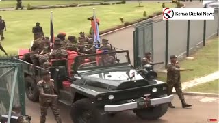 See how General Francis Ogolla's body was received at Ulinzi Stadium for memorial service!!
