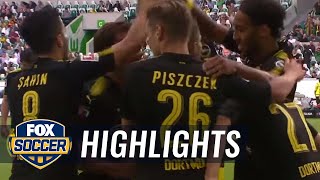 Christian Pulisic scores Dortmund's first goal of the season | 2017-18 Bundesliga Highlights