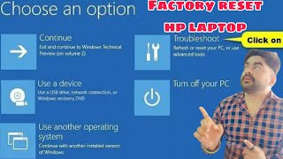 How To Factory Reset HP Computer - Restore To Factory Settings - Using Windows 10