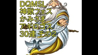 DQMSL 神獣フェス かみさま アギロゴス 狙い 30連 その2