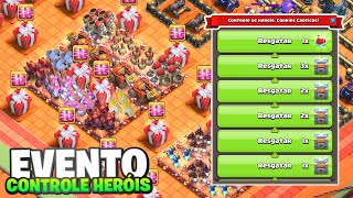 FÁCIL! COMO COMPLETAR OS ÚLTIMOS 10 DESAFIOS DO EVENTO CONTROLE OS HERÓIS RÁPIDO CLASH OF CLANS!