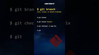 7. ⏳💻 git version control | git branch @LinuxTechTV pro Git