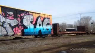 WSMRailVideos,CN 368, Passing HYW 201 Quebec