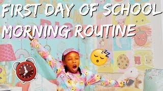 FIRST DAY OF SCHOOL MORNING ROUTINE 2018  / BACK TO SCHOOL GET READY WITH ME