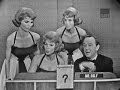 What's My Line? - The McGuire Sisters; Merv Griffin [panel] (Apr 8, 1962)