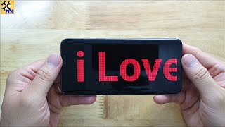 How to create LED text runs on your phone screen to confess to your lover