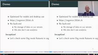 EmacsConf 2019 - 05 - Use Org mode when away from the desktop - Zen Monk Alain M. Lafon