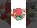 Regional Forms Of Kanto Starters | #shortvideo #shorts #youtubeshorts