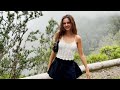 4k try on haul short skirt and sheer top no bra in the woods