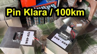 Pin xe vinfast klara A2 - Không lo hết điện, pin xe điện lắp Cái Này đi cả năm không còn lo Hết Điện