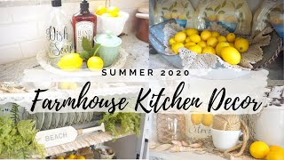 SUMMER 2020 DECORATE WITH ME  | FARMHOUSE KITCHEN | STYLING A KITCHEN HUTCH | MONICA ROSE