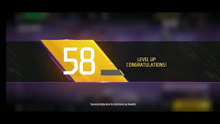 58 level up rewards in free fire